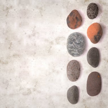 desenli eski kağıt arka plan, kare, çakıl taşları ile