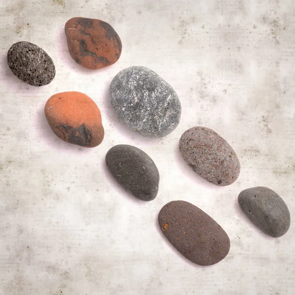 Textured Stylish Old Paper Background Square Pebbles — Stock Photo, Image