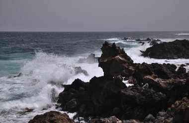 Gran Canaria 'nın kuzey kıyısı, Kanarya Adaları, Arucas belediyesi kıyıları 