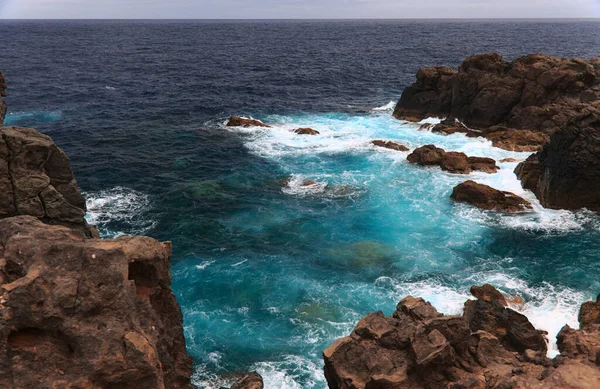 Gran Canaria Északi Partja Kanári Szigetek Arucas Partvonala Vulkanikus Tájképének — Stock Fotó