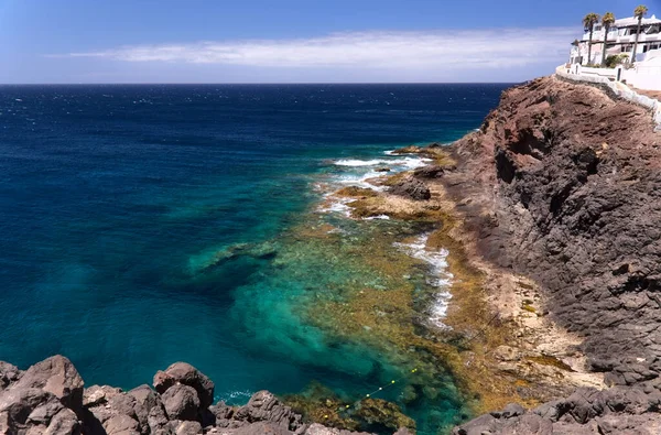 Noordwestkust Van Gran Canaria Canarische Eilanden Gebied Sardina Del Norte — Stockfoto
