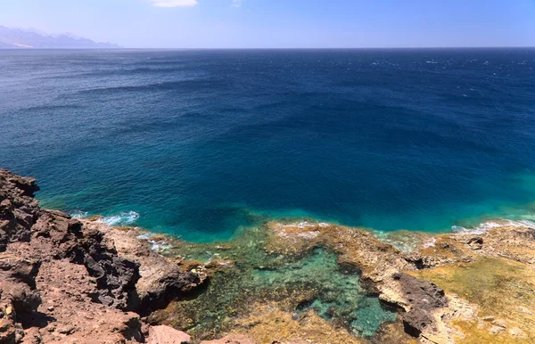 Północno Zachodnie Wybrzeże Gran Canarii Wyspy Kanaryjskie Obszar Sardina Del — Zdjęcie stockowe