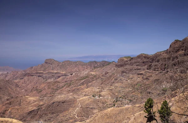 Gran Canaria Krajina Centrální Části Ostrova Las Cumbres Summit Canary — Stock fotografie
