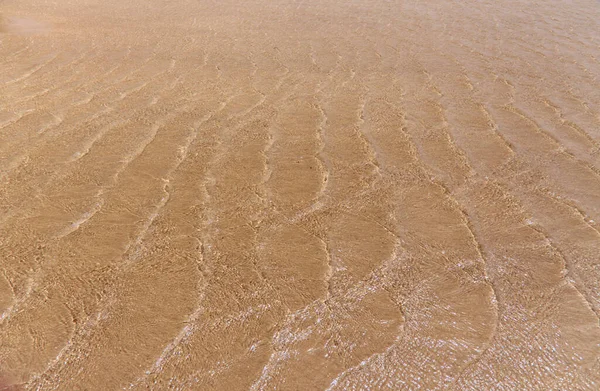 浅いラグーンBahia Del Salado Graciosa Canary Islands テクスチャと表面 — ストック写真