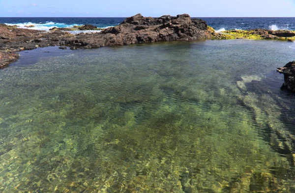 Nedgrävda Höga Nordvästra Kusten Gran Canaria Kanarieöarna Galdar Kommun — Stockfoto