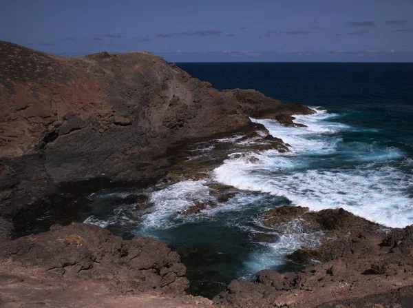 Hoge Noordwestkust Van Gran Canaria Canarische Eilanden Gemeente Galdar — Stockfoto