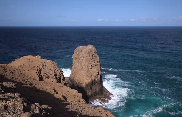 Gran Canaria Paisaje Escarpada Erosión Costa Noroeste Entre Los Municipios —  Fotos de Stock