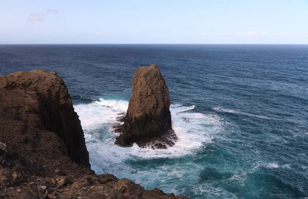 Gran Canaria Paisaje Escarpada Erosión Costa Noroeste Entre Los Municipios —  Fotos de Stock