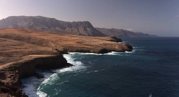 Gran Canaria Τοπίο Απότομης Διαβρώνεται Βορειοδυτική Ακτή Μεταξύ Galdar Και — Φωτογραφία Αρχείου