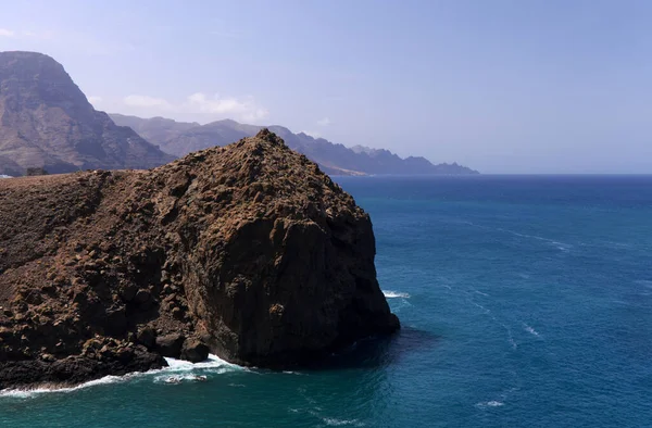 Gran Canaria Landscape Steep Eroded North West Coast Galdar Agaete — Stock Photo, Image