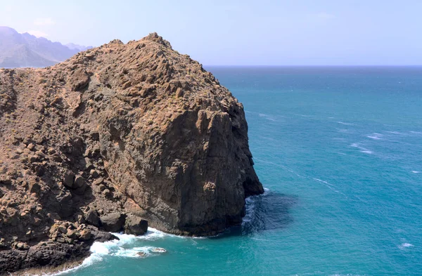 Gran Canaria Τοπίο Απότομης Διαβρώνεται Βορειοδυτική Ακτή Μεταξύ Galdar Και — Φωτογραφία Αρχείου