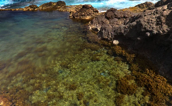 Grande Côte Nord Ouest Érodée Gran Canaria Îles Canaries Galdar — Photo