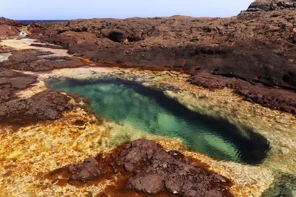 Eroded North West Coast Gran Canaria Canary Islands Galdar Municipality — Stock Photo, Image