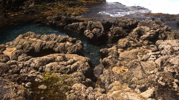 ゴールダー市のカナリア諸島グラン カナリア島の北西海岸を侵食 — ストック写真