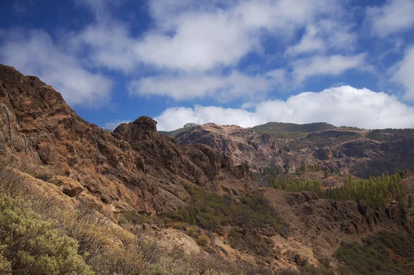 Gran Canaria Landscape Central Part Island Las Cumbres Summits — Stock Photo, Image