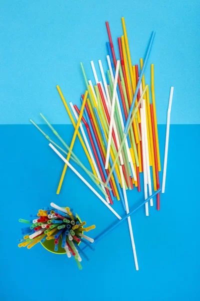 Still Life with cocktail sticks, top view