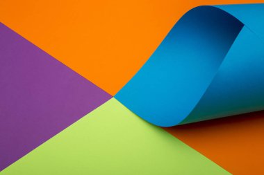 Renkli kağıt sayfalarının soyut arkaplanı, dekorasyon için, metin tasarımı için, şablon için