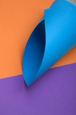 Renkli kağıt sayfalarının soyut arkaplanı, dekorasyon için, metin tasarımı için, şablon için