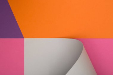 Renkli kağıt sayfalarının soyut arkaplanı, dekorasyon için, metin tasarımı için, şablon için