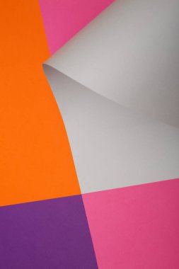 Renkli kağıt sayfalarının soyut arkaplanı, dekorasyon için, metin tasarımı için, şablon için