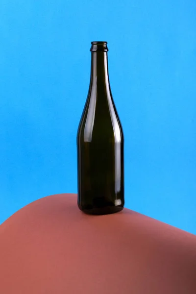 要約色背景とガラス瓶と静物画 — ストック写真
