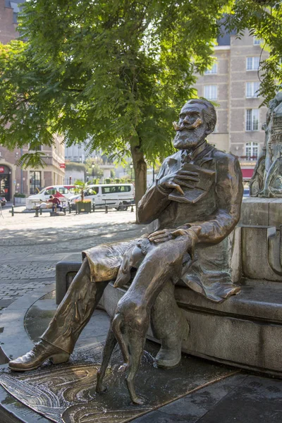 Brussels Belgium July 2018 Monument Mayor Brussels Charles Buls — Stock Photo, Image