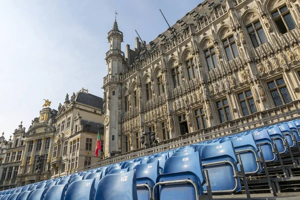 Brüssel Belgien Juli 2018 Grand Place Square Mit Etablierten — Stockfoto