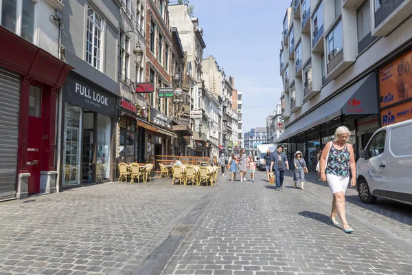 Brussels Belgium July 2018 View Street Center Brussels — Stock Photo, Image