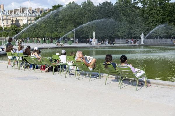 París Francia Julio 2018 Busto Arquitecto Paisajista Andre Notre Jardín — Foto de Stock