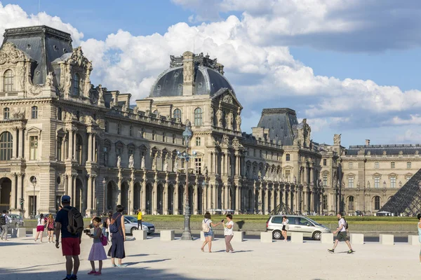 París Francia Julio 2018 Vista Arquitectura París Desde Plaza Carrousel —  Fotos de Stock