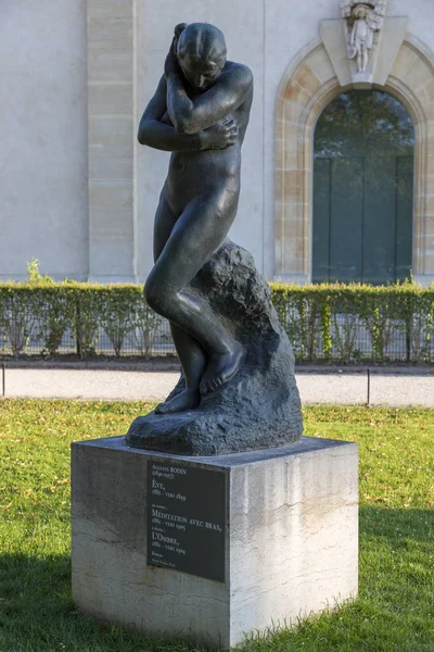 Paris France July 2018 Bronze Sculpture Auguste Rodin Eve Tuileries — Stock Photo, Image