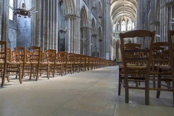 Rouen, Fransa - 05 Temmuz 2018: iç dekorasyon Rouen Katedrali