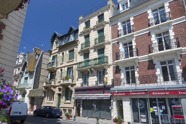 Trouville France July 2018 Beautiful Houses Center Trouville — Stock Photo, Image