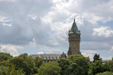 Luxembourg, Lüksemburg - 06 Temmuz 2018 Büyük Dükalığı: kule Merkez Bankası Lüksemburg Müzesi