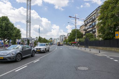 Lüksemburg, Lüksemburg Büyük Dükalığı - 06 Temmuz 2018: Boulevard Franklin Delano Roosevelt merkezi Lüksemburg '