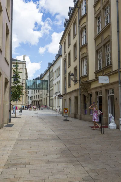 Lussemburgo Granducato Lussemburgo Luglio 2018 Veduta Una Delle Strade Del — Foto Stock