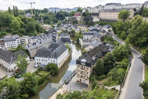 Luxembourg Grand Duchy Luxembourg July 2018 View River Alzette Luxembourg — Stock Photo, Image