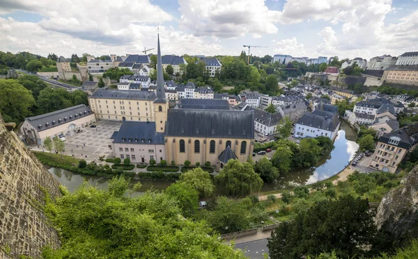 Luxembourg Grand Duchy Luxembourg July 2018 Neumunster Abbey Lower City — Stock Photo, Image