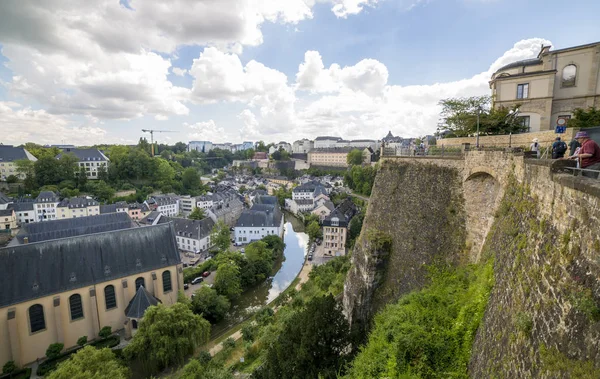 Luxembourg Grand Duchy Luxembourg July 2018 Neumunster Abbey Lower City — Stock Photo, Image