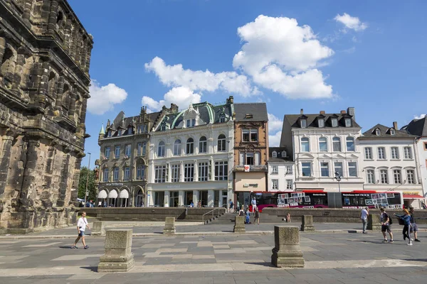 Trier Almanya Temmuz 2018 Porta Nigra Kara Kapı Trier Merkezi — Stok fotoğraf