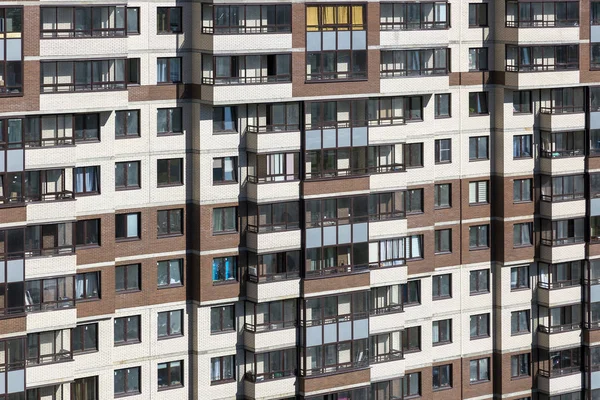 Saint Pétersbourg Russie Août 2018 Façade Nouveau Bâtiment Résidentiel Plusieurs — Photo