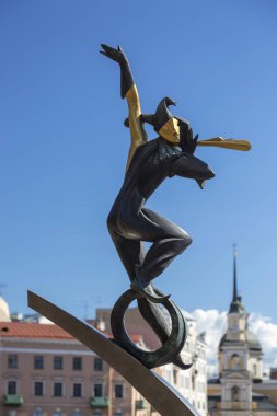 St. Petersburg, Rusya - 08 Ağustos 2018: Heykel 