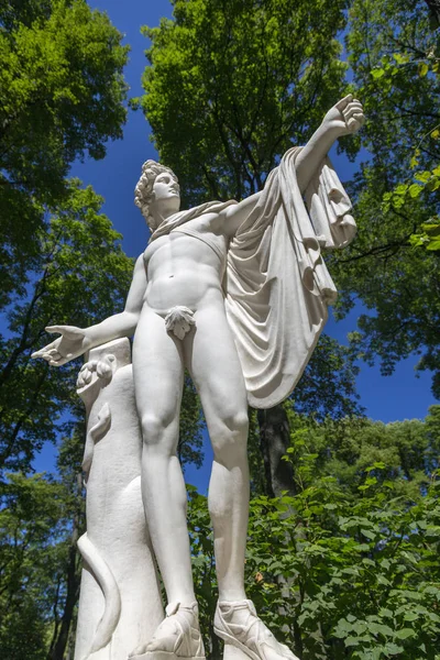 San Petersburgo Rusia Agosto 2018 Estatua Colección Esculturas Mármol Maestros —  Fotos de Stock