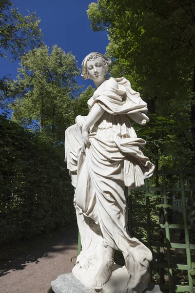 Petersburg Ryssland Augusti 2018 Staty Från Insamling Marmorskulpturerna Italienska Mästare — Stockfoto