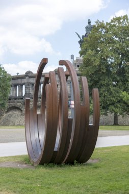 Koblenz, Almanya - 07 Temmuz 2018: Modern yükleme önünde Ludwig Sanat Müzesi'ndeki Koblenz