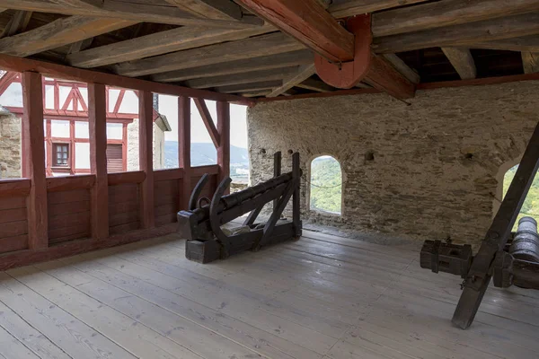 Braubach Germany July 2018 Gun Battery Marksburg Castle — Stock Photo, Image