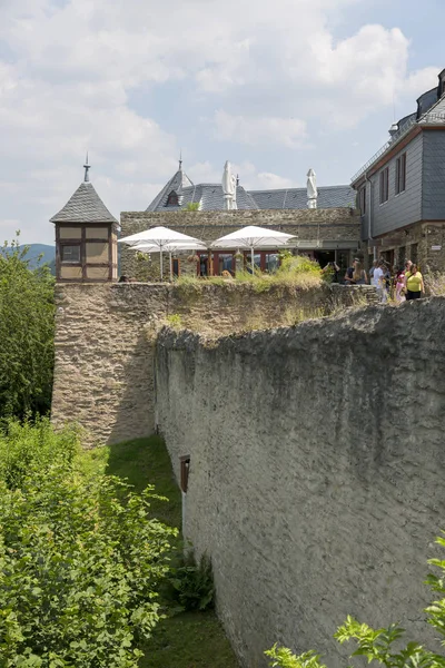 Braubach Germania Luglio 2018 Frammento Del Castello Marksburg Germania — Foto Stock