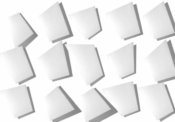 Collage Astratto Fogli Carta Sfondo Bianco Decorazione Disegno Del Testo — Foto Stock