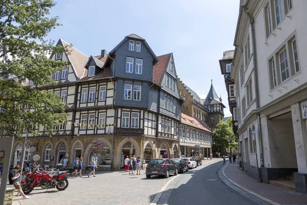 Goslar Tyskland Juli 2018 Utsikt Över Centrala Gatorna Centrala Goslar — Stockfoto