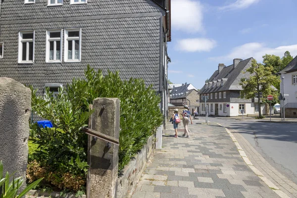 Goslar Deutschland Juli 2018 Blick Auf Eine Der Zentralen Straßen — Stockfoto